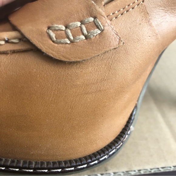 Banana Republic Leather loafer heel SZ 7 - Picture 14 of 16